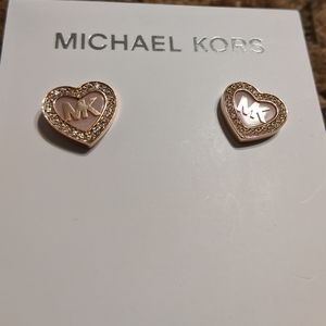 Rose Goldtone Blush Acetate Valentine's Day Earrin